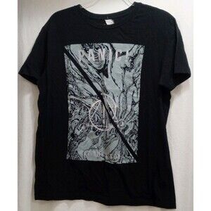 Panic! At The Disco MARBLED SYMBOLS T-Shirt Men's Large Double Sided Print EUC